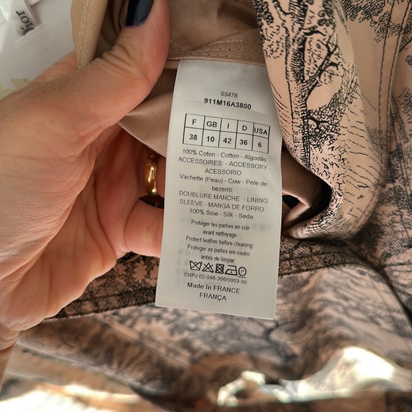 Christian Dior toile de Jouy Cruise Collection Coat - Picture 8 of 13